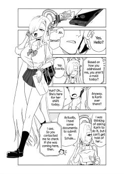 Karin Assisting Sensei and Asuna Delivering a Forgotten Item