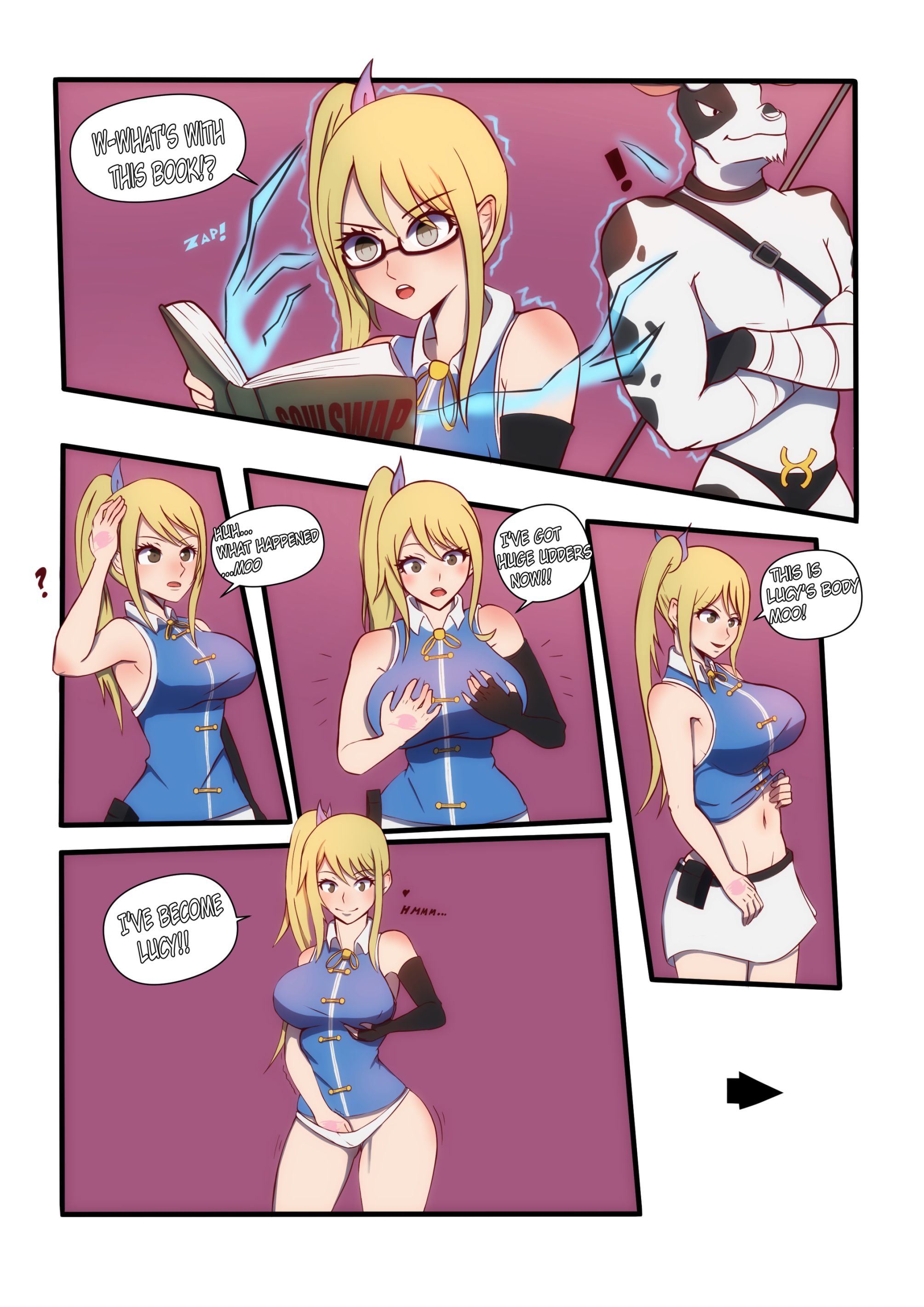 Lucy gets swapped with Taurus (Fairy Tail) [TSFSingularity] - 1 . Lucy gets  swapped with Taurus - Chapter 1 (Fairy Tail) [TSFSingularity]