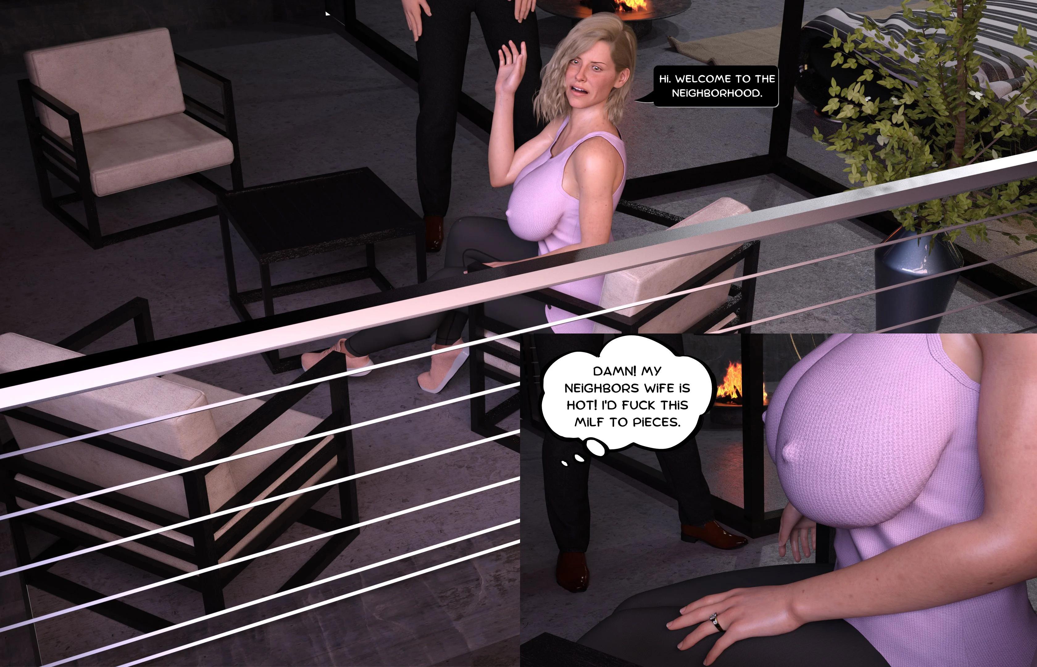 Naughty Neighbor [Mature3DComics] - 1-4 . Naughty Neighbor - Chapter 1-4  [Mature3DComics]