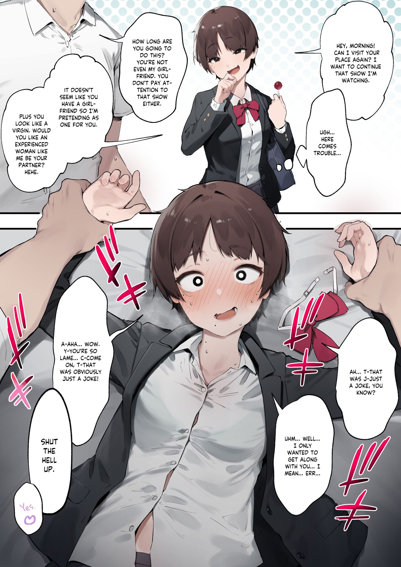 Urusai Kouhai o Oshitao Shitara Otonashiku Natta Hanashi - Colorized -  English