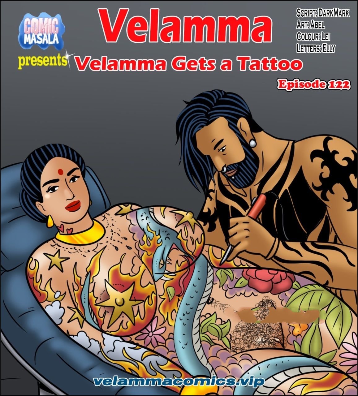 Velamma 86 - Velamma [Velamma] - 122 . Velamma - Chapter 122 - Velamma Gets A Tattoo [ Velamma]